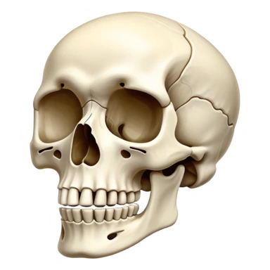 Skeleton made out of bone sticker