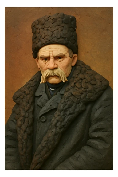 Transform the photo into a claymation style, imitating hand molding. Add clay texture and soft shadows with medium realism. sticker