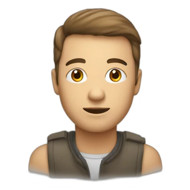 Une personne qui regarde en l’aire sticker