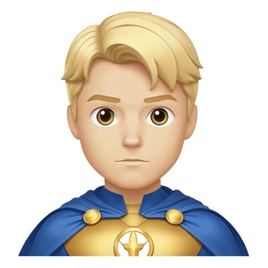 Marvel superhero Sentry with blonde hair in blue and gold costume with cape sticker