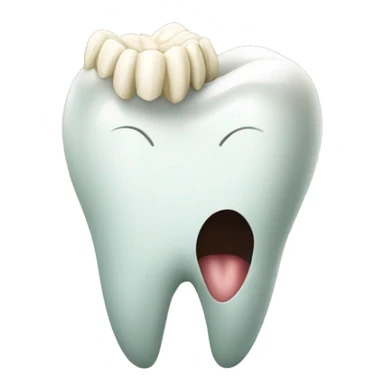 a fairy tooth holding a tooth sticker