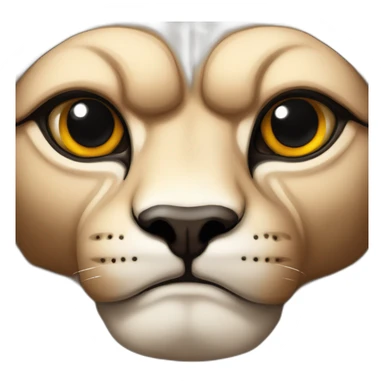 Sphinx de face réalist avec les couleurs actuelles sticker