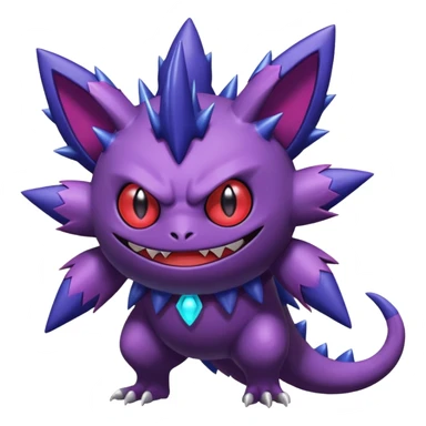 Venonat-Gengar-Genesect-Sableye-Noibat-fusion, full body sticker