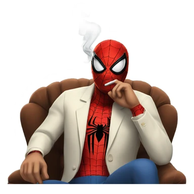 spider-man smoking a cigar  sticker