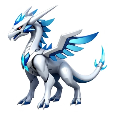 Modern Futuristic Kyurem-reshiram-dialga-Suicune-hybrid, full body sticker