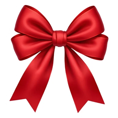 crimson red bow sticker