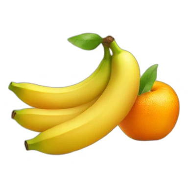 apple orange banana sticker