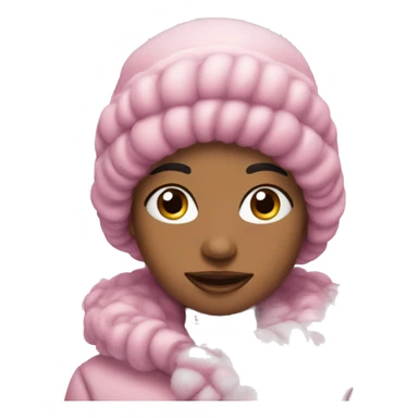 pink winter wonderland  sticker