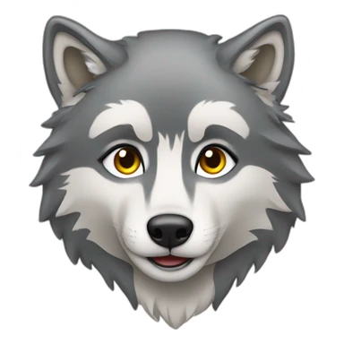 Female grey wolf  sticker