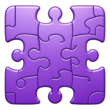 purple puzzel piece autism symbol sticker