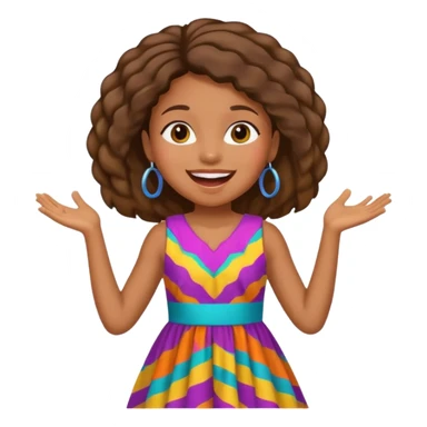 African American girl singing sticker