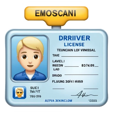 Driver licence sticker