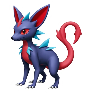 Sneasel-Weavile-Salandit--Zangoose-Genesect-Umbreon-fusion-hybrid, full body sticker