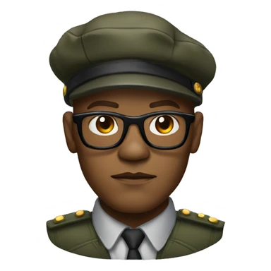 bald samuel l jackson serious wearing shirt and beret sticker