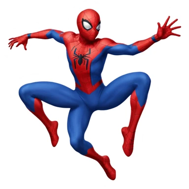 Full Black with black outlines  colored suit spider man sticker