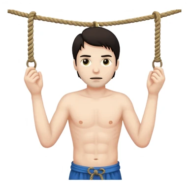 A man hanging in a rope dead sticker