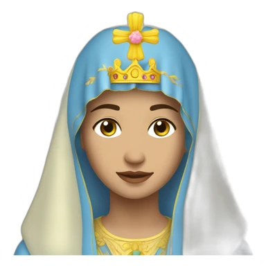 Virgen ascensional cielo sticker