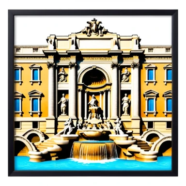 Trevi Fountain sticker
