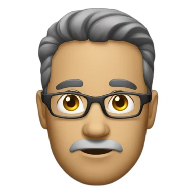 serious worker in the offic sticker