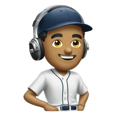 Ted Williams playing DJ sticker