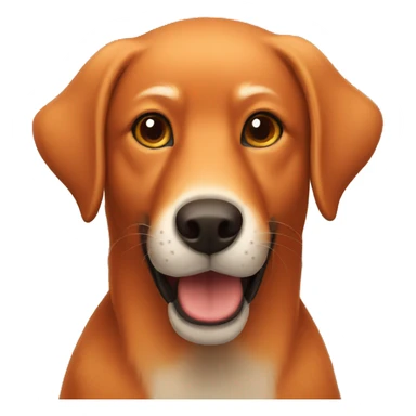 Red fox lab sticker