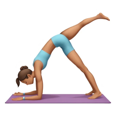 downward dog yoga pose sticker