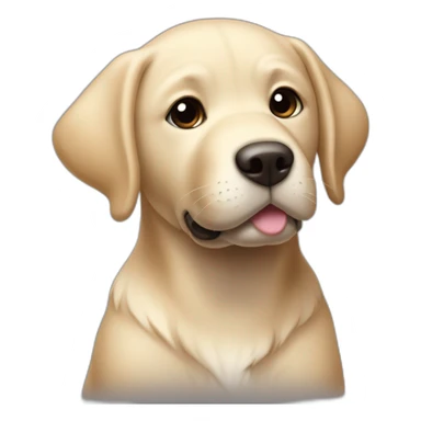 Un doudou bébé labrador noir sticker