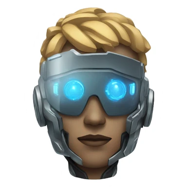 Futuristic Cyber Man sticker