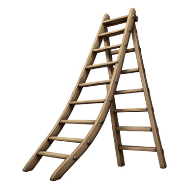 Wooden ladder sticker