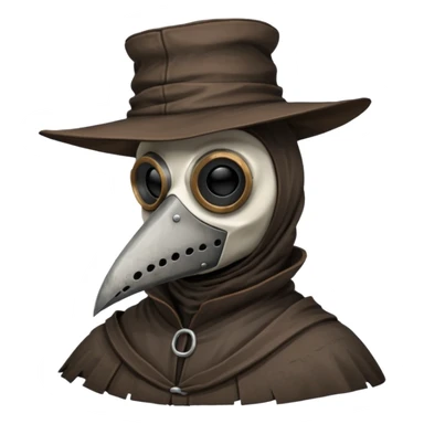 plague doctor head sticker