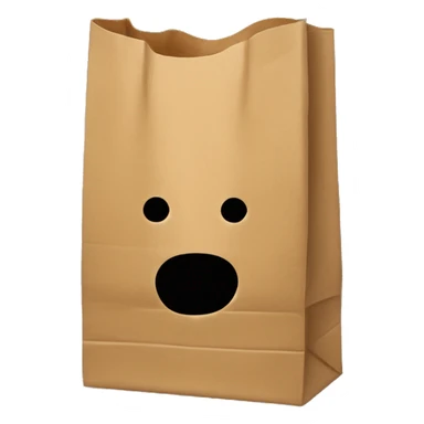 paper bag only, no face attrbutes sticker