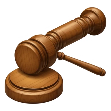 Courtroom Items, Gavel – wooden hammer used by the judge

 sticker