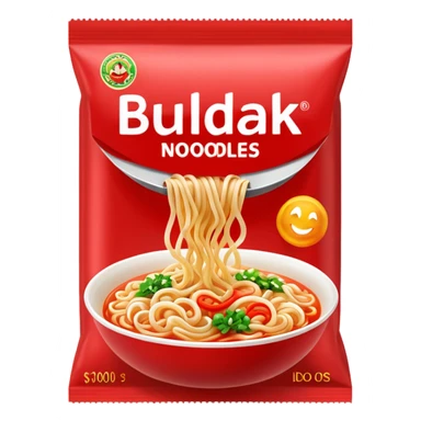 Buldak noodles packet sticker