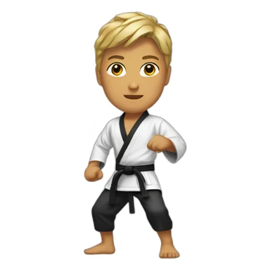 Karate kid sticker