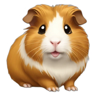 Golden abyssinian guinea pig sticker