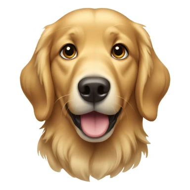 Golden retriever goofy sticker