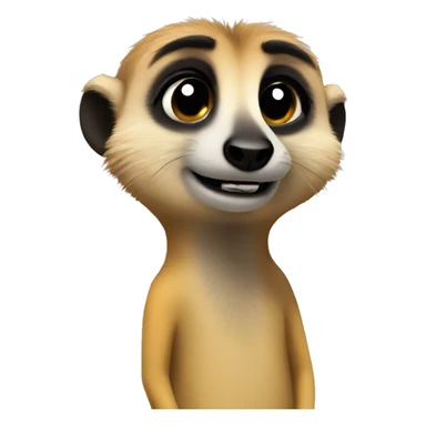 Emo meerkat sticker