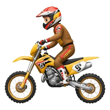 Faire une Roue arrière en moto cross sticker