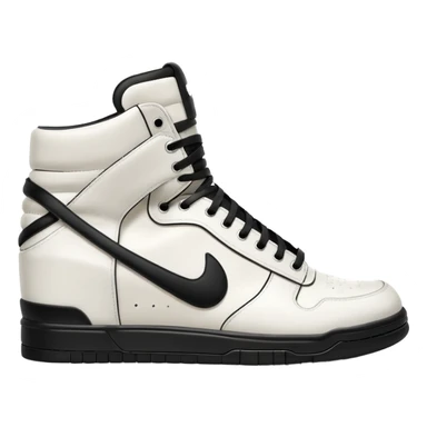 rick owens milk dunk all white sticker
