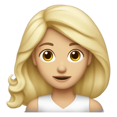 dos chicas una rubia y la otra de pelo morocho pensando sticker