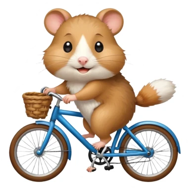 hamster cyclist sticker
