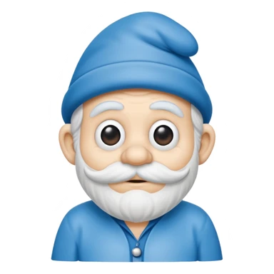 grandfather smurf  sticker