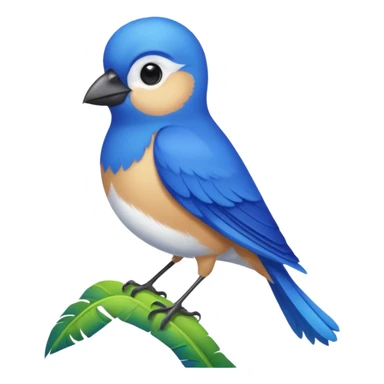 blue bird from Brazil, rio sticker