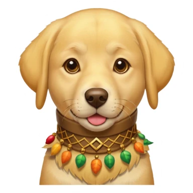 Yellow lab at thanksgiving sticker