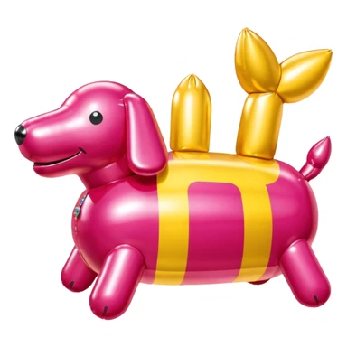  paris SPAM meat jeff koons style inflatable sculpture art  sticker