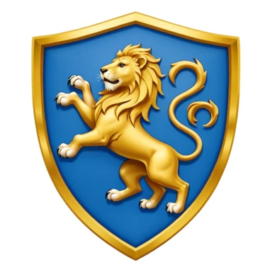 Lion rampant emoji like chelsea football team sticker
