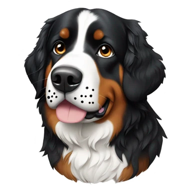 Bernese Mountaindog with Dots on the Nose  sticker