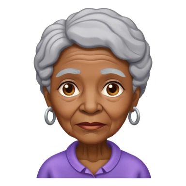 old black mum with Alzheimer's  sticker