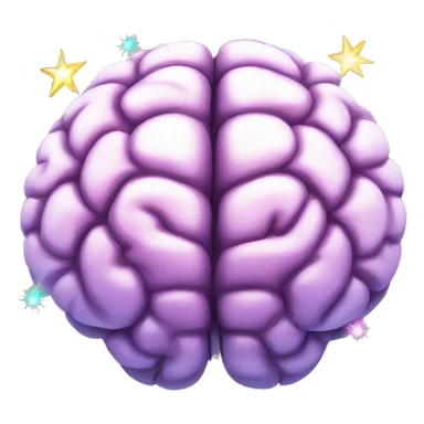brain with sparkle sticker