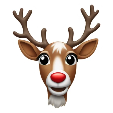 rudolph the red nose reindeer  sticker